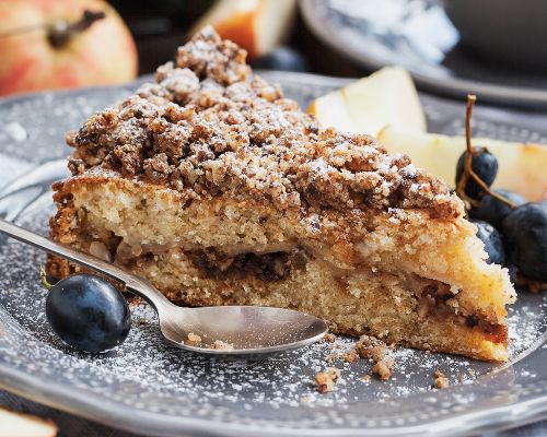 Gâteau crumble aux pommes