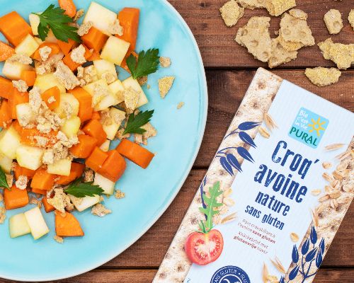 Assiette gourmande de légumes et Croq‘Avoine