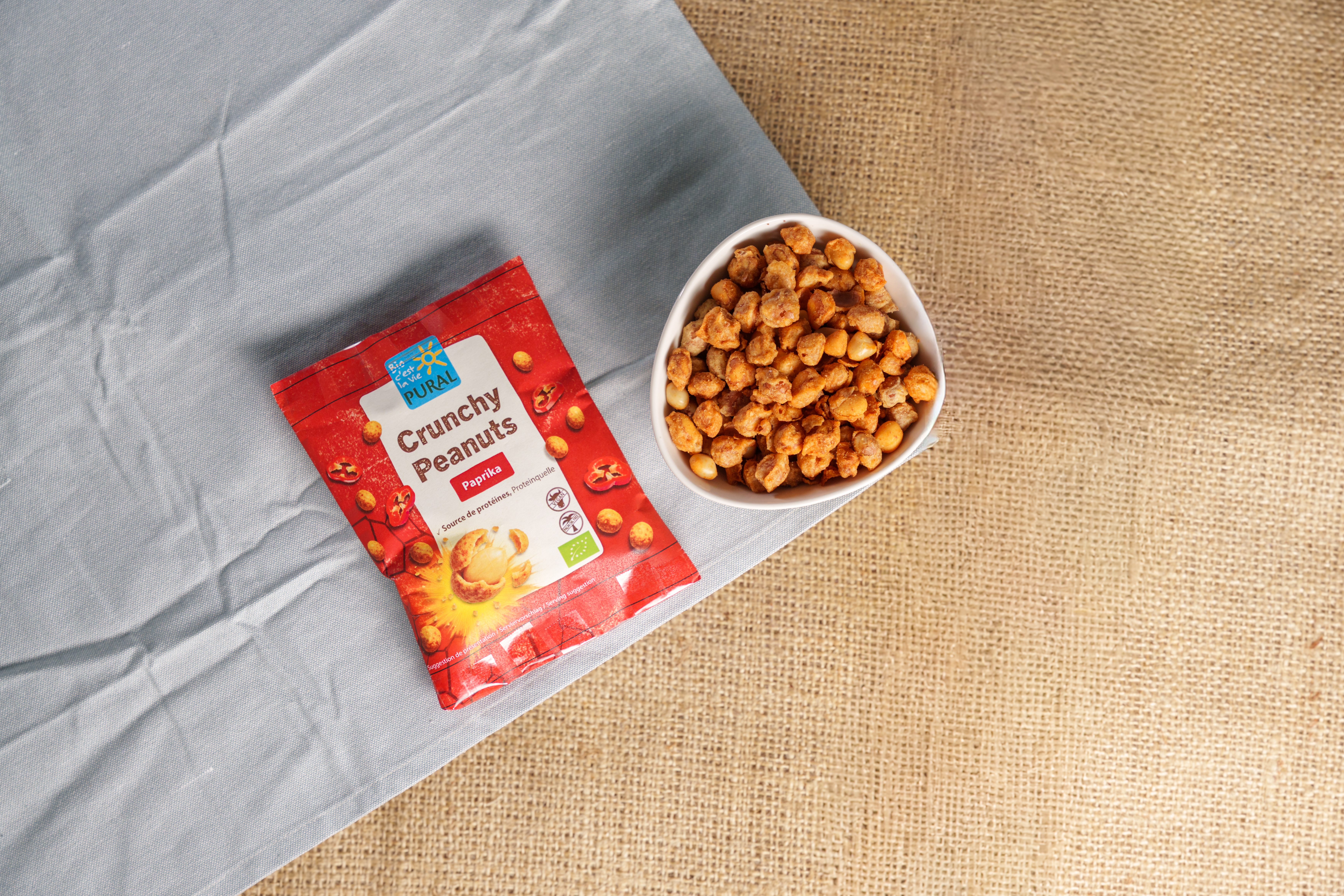 Crunchy Peanuts - le nouveau plaisir bio croustillant pour tous