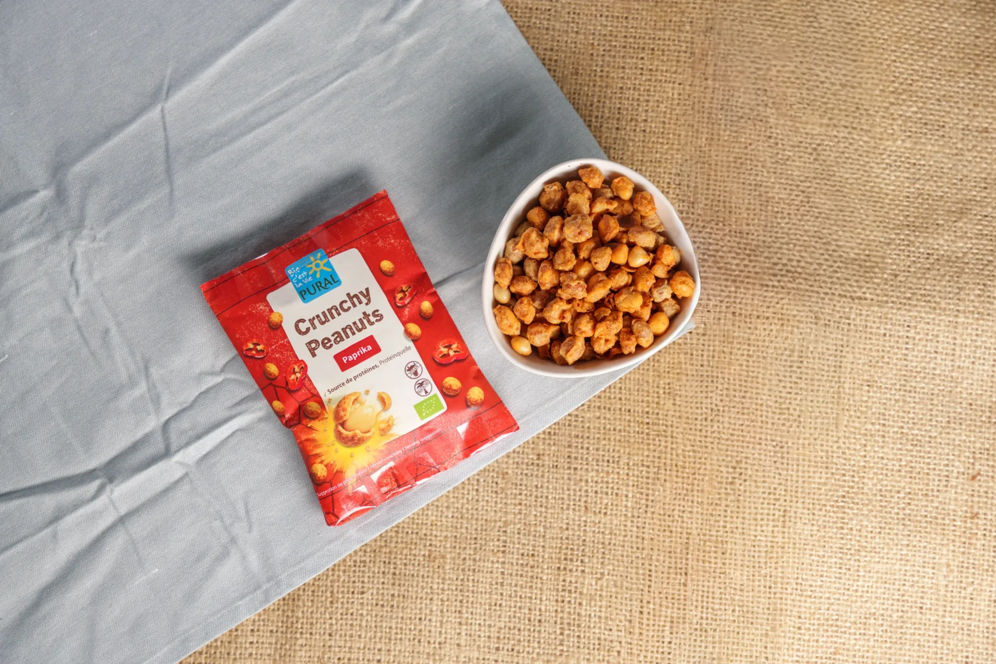 Crunchy Peanuts - le nouveau plaisir bio croustillant pour tous