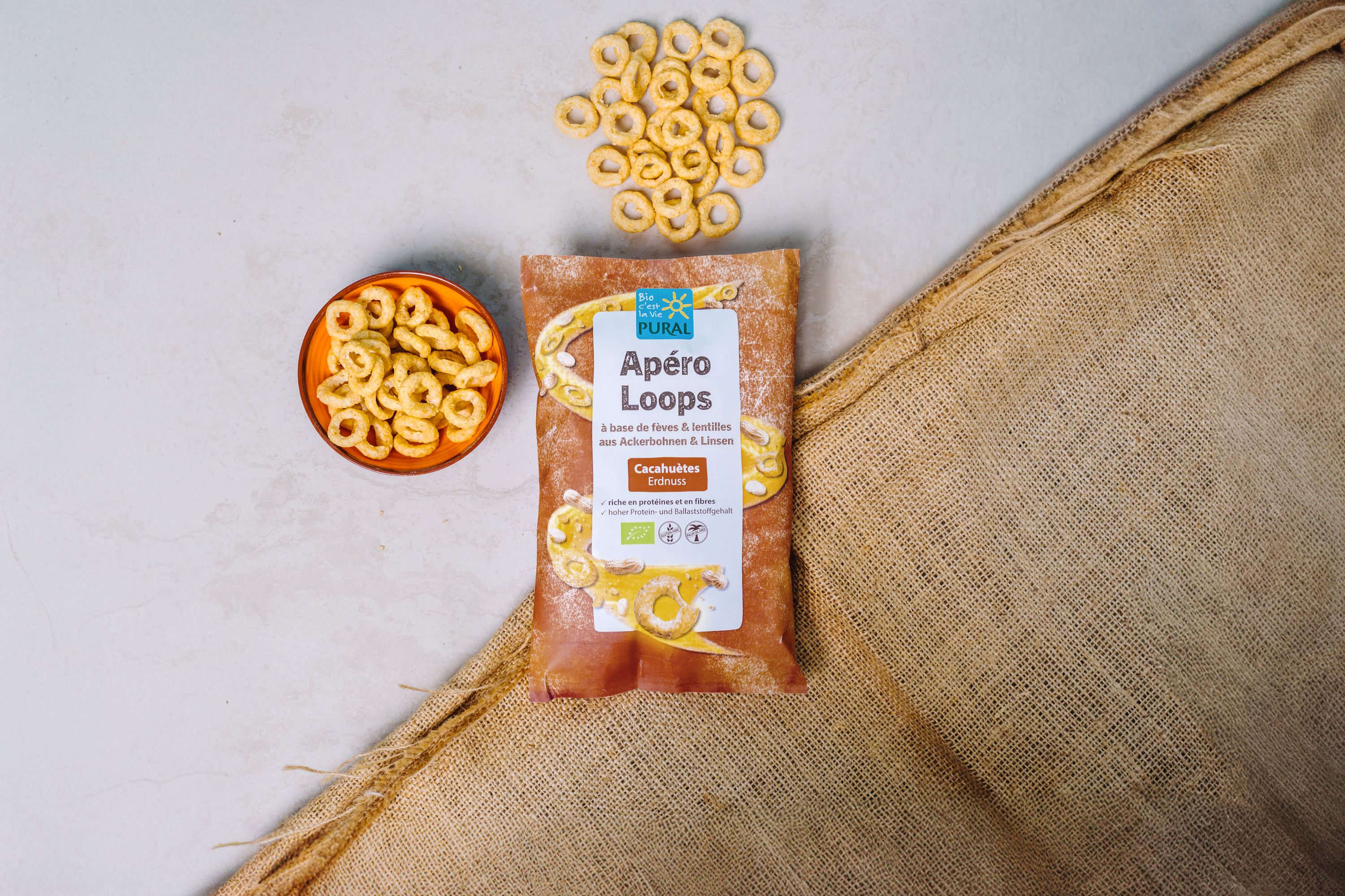 Nouveau chez Pural : Apéro Loops – le snack bio croustillant à base de fèves et de lentilles