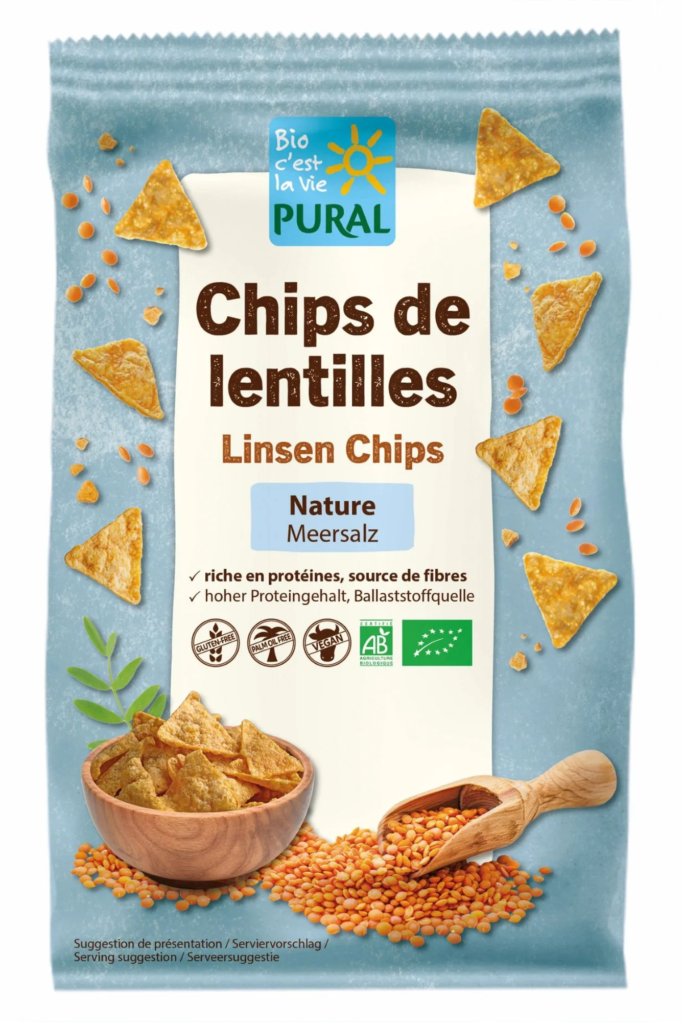 Nouveau chez Pural : Chips de lentilles bio !