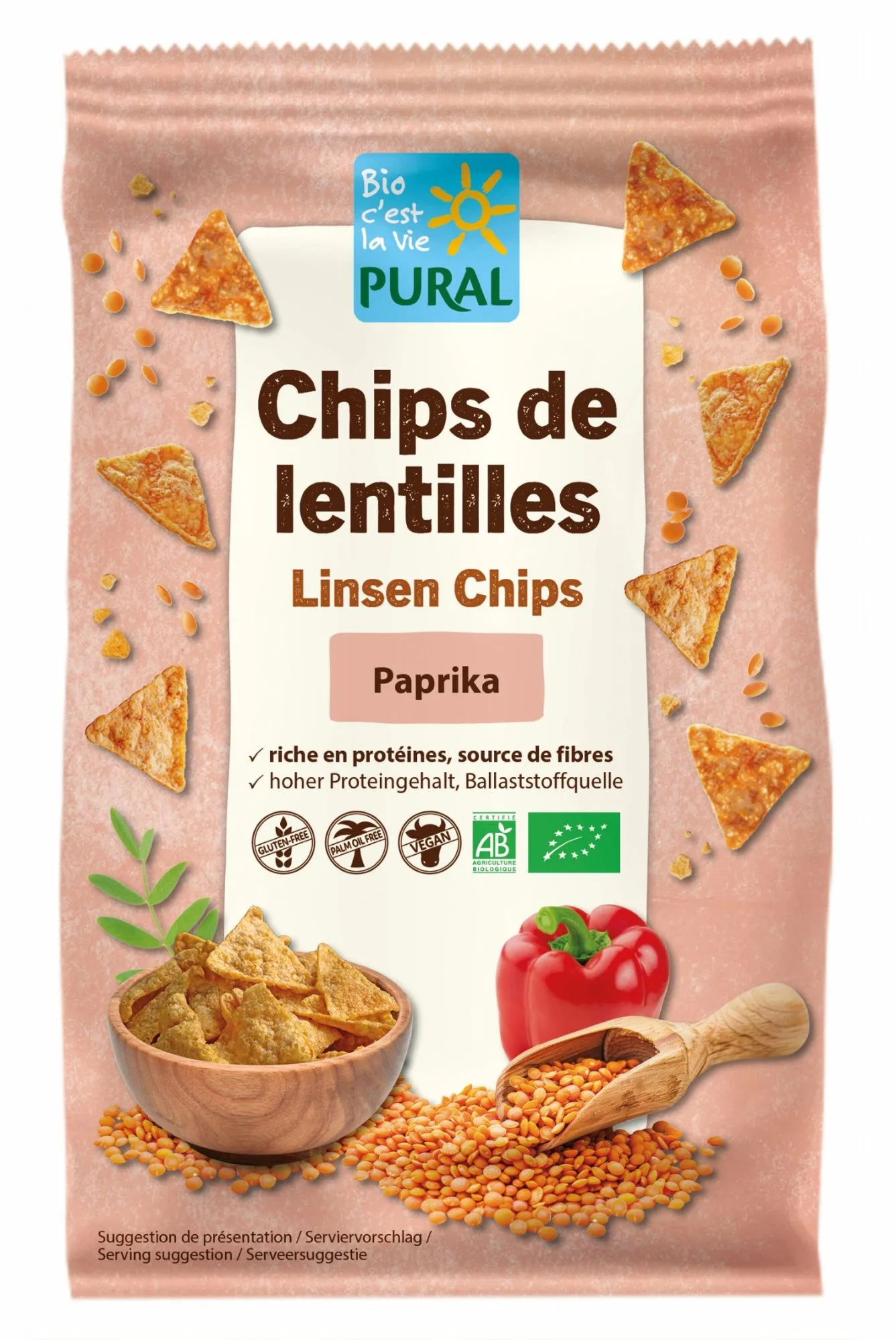 Nouveau chez Pural : Chips de lentilles bio !
