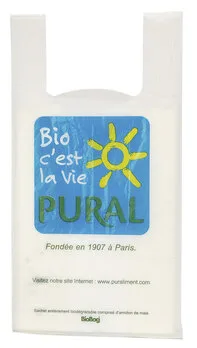 Sac en amidon de maïs biodégradable