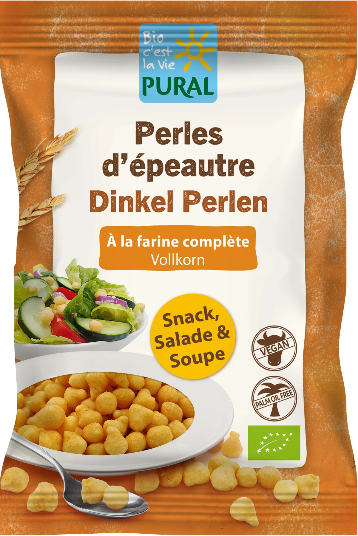 Perles d'épeautre à la farine complète