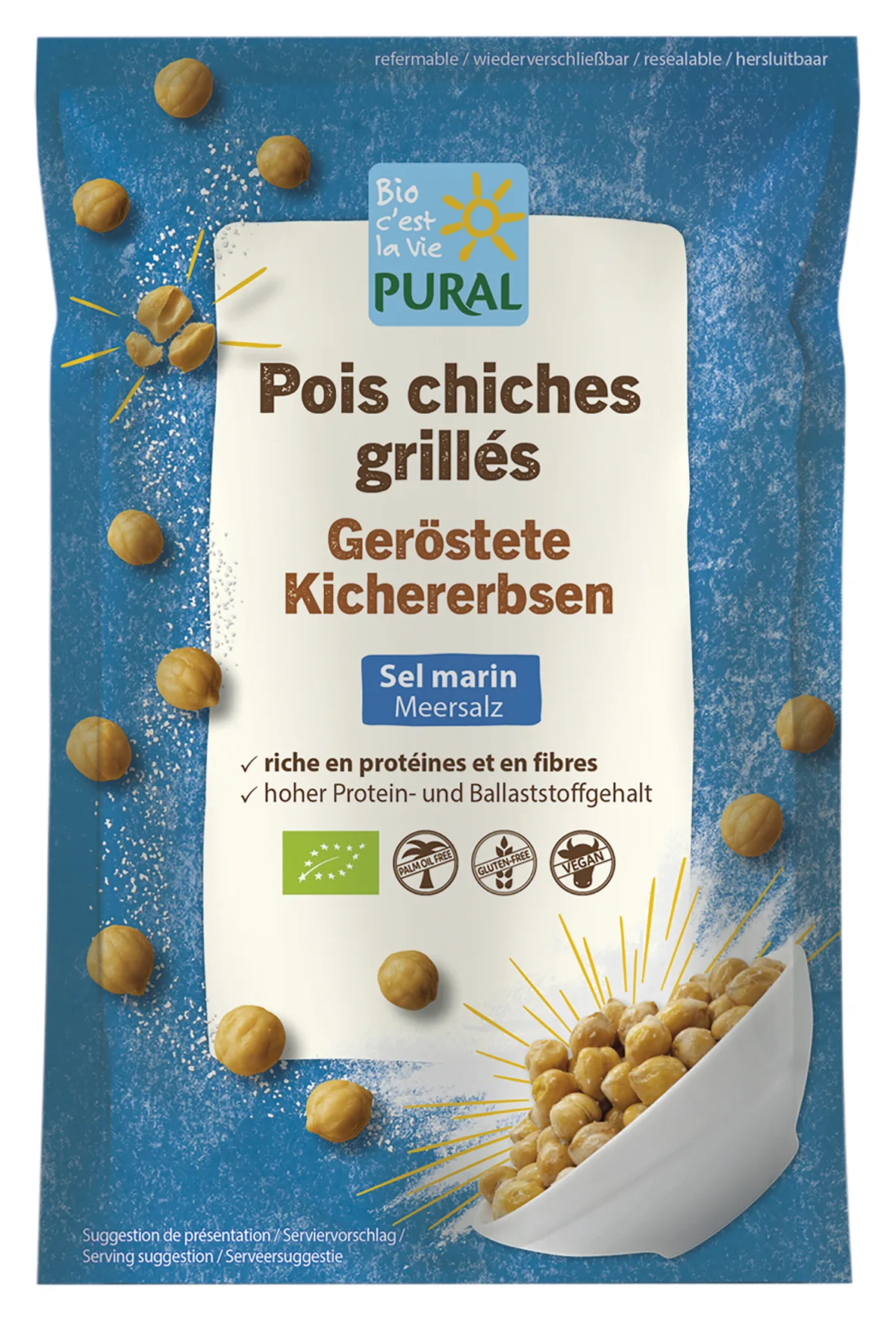 Pois chiches grillés au sel marin