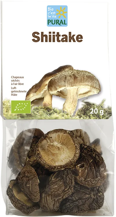 Shiitake séchés chapeau entier