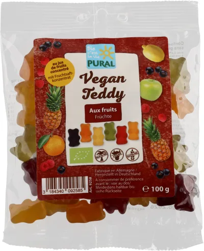 Vegan Teddy- oursons gélifiés aux fruits sans gélatine
