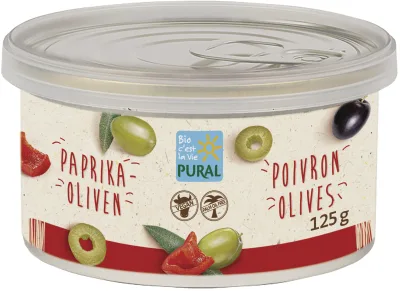 Tartinade végane au poivron et aux olives